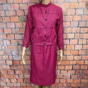 Vintage 70’s Umba for‎ Parnes Feinstein Checkered Suit